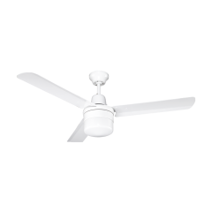 Aeroflow Skyster 122cm (48") AC Ceiling Fan with light kit - white 