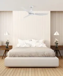 Aeroflow Skywave 132cm (52") DC Ceiling Fan with LED - white 