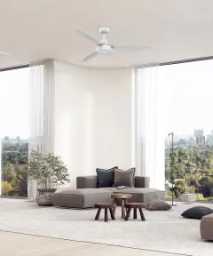 Aeroflow Winglide 132cm (52") AC Ceiling Fan with LED - white 